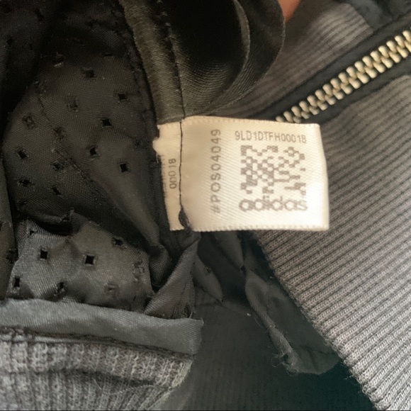 ADIDAS Black Long Sleeve Laser Cut Out Perforated Jacket size Small - Picture 7 of 7